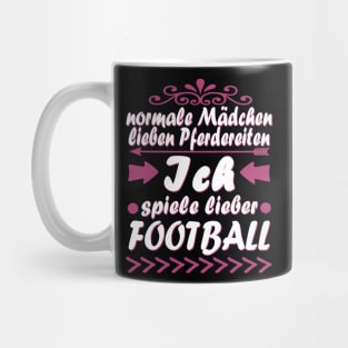 Football Mädchen Touchdown Geschenk Spruch Mug